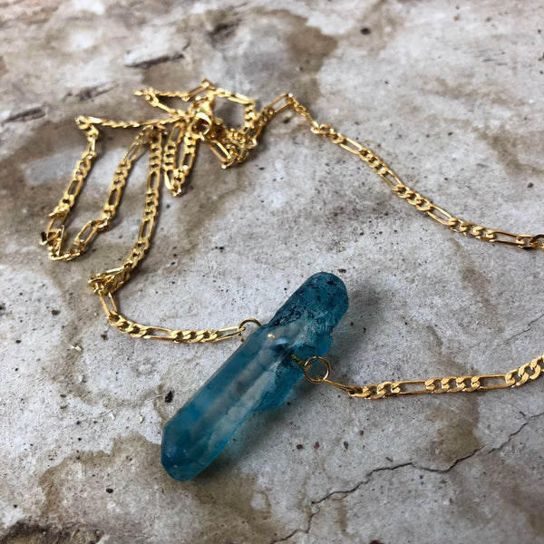 Blue Quartz Necklace